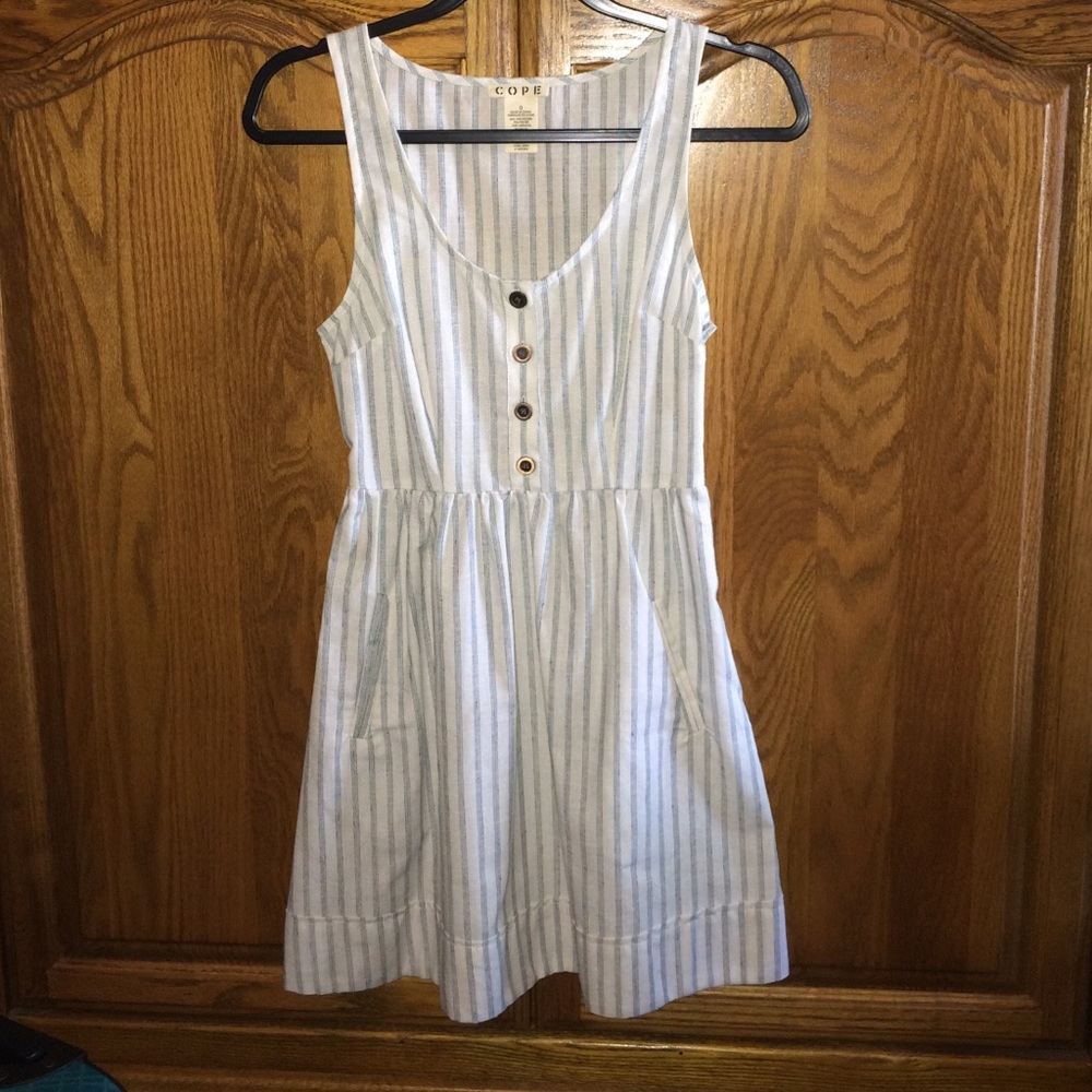 Urban Outfitters Striped Sleeveless Dress with Pockets